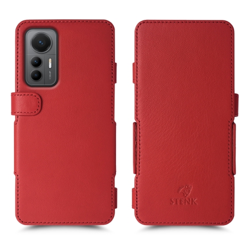 чехол-книжка на Xiaomi 12 Lite Красный Stenk Prime фото 1