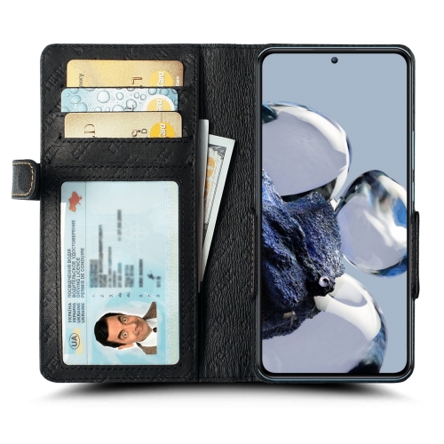чехол-книжка на Xiaomi 12T Черный Stenk Wallet фото 2