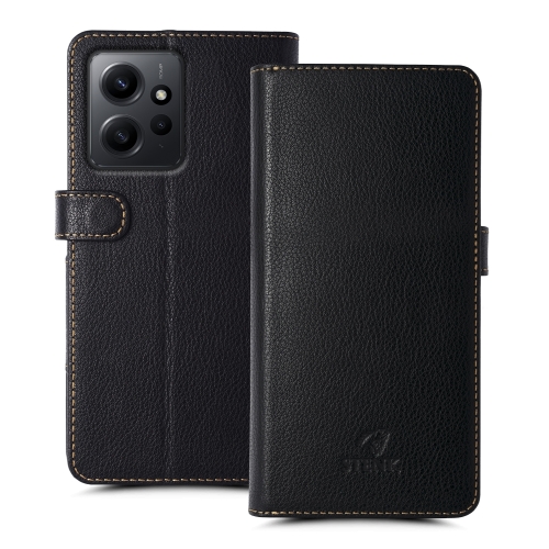 чехол-книжка на Xiaomi Redmi Note 12 4G Черный Stenk Wallet фото 1