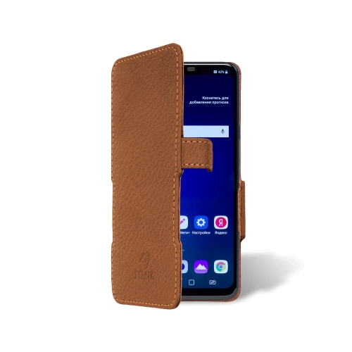 чохол-книжка на LG G7 Fit Світло-коричневий Stenk Prime фото 2