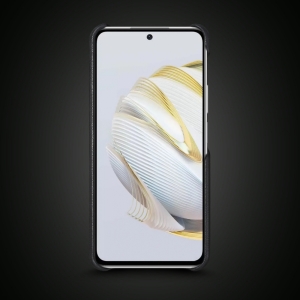 Кожаная накладка Stenk WoodBacker для HuaWei Nova 10 SE Чёрная