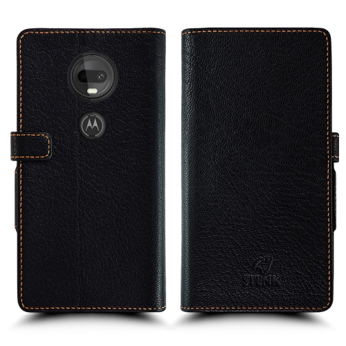 чехол-книжка на Motorola Moto G7 Plus Черный Stenk Wallet фото 1