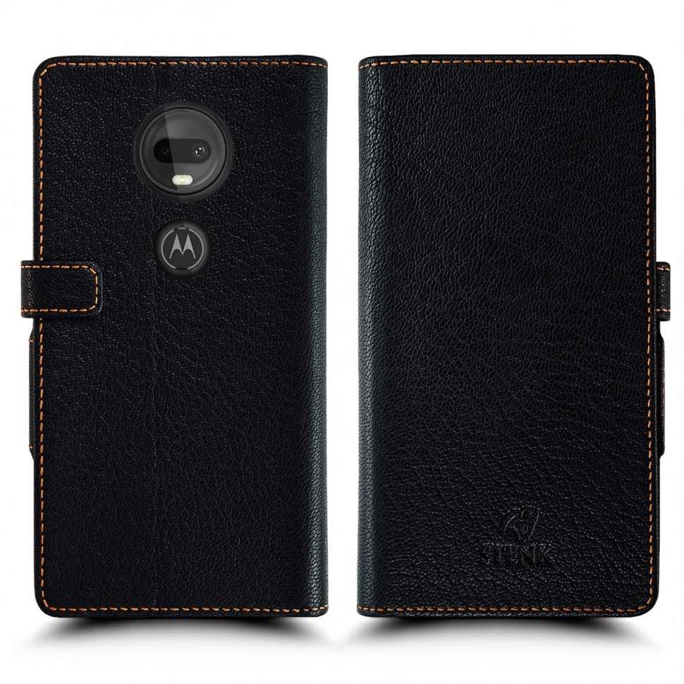 

Чехол книжка Stenk Wallet для Motorola Moto G7 Plus Чёрный, Черный