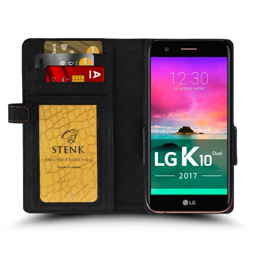 чохол-книжка на LG K10 (2017) Чорний Stenk Сняты с производства фото 2
