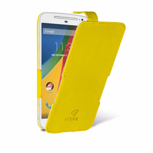 чохол-фліп на Motorola Moto G (2nd Gen) Жовтий Stenk Сняты с производства фото 2