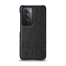 Кожаная накладка Stenk Reptile Cover для OPPO Reno12 Pro Черный