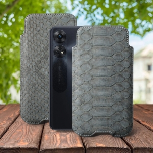 Футляр Stenk Sportage Python для OPPO Reno8 T Серый