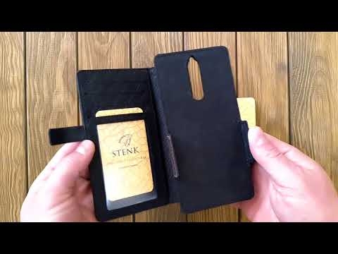 Чехол книжка Stenk Wallet для Nokia 8 Чёрный Видео