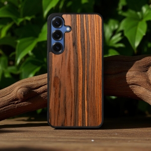 Накладка SkinBacker Wood для Samsung Galaxy S25 Палисандр