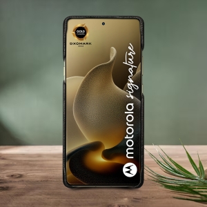Кожаная накладка Stenk Cover для Motorola Signature Черный