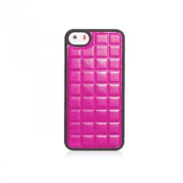 Накладка Xoomz для iPhone 5 /5S PU Grid Pink