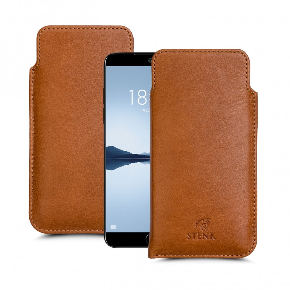 

Футляр Stenk Elegance для Meizu 15 Camel, Светло-коричневый