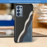 Шкіряна накладка Stenk Cover для OPPO Reno6 Pro 5G (Snapdragon) Чорна