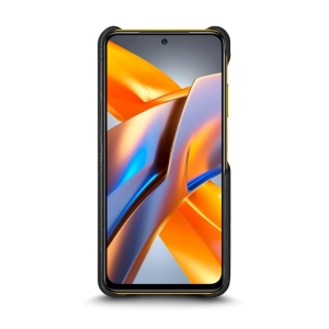 Шкіряна накладка Stenk Reptile Cover для Xiaomi Poco M5s Чорна