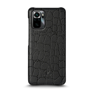 Шкіряна накладка Stenk Reptile Cover для Xiaomi Poco M5s Чорна