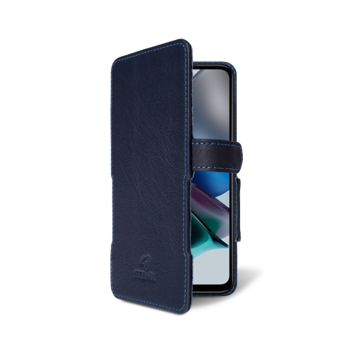 чехол-книжка на Motorola Moto G23 Синий  Prime фото 2