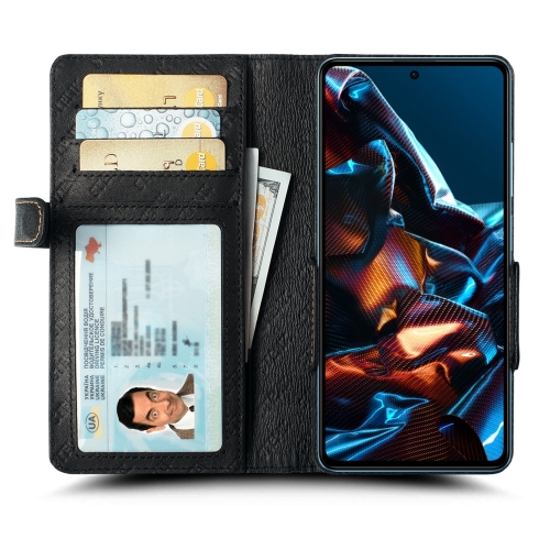 чохол-книжка на Xiaomi Poco X5 Pro Чорний Stenk Wallet фото 2