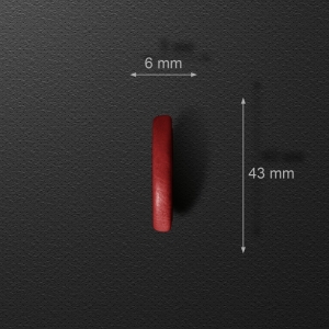 Магнитный держатель Stenk Magio Wooden Красная кожа + дерево корень Мадроны