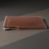 Шкіряний затискач для грошей Stenk Moneyclip Табак
