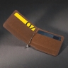 Шкіряний затискач для грошей Stenk Moneyclip Табак