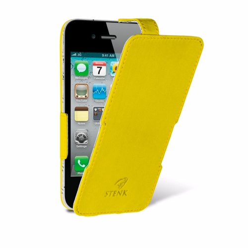 чохол-фліп на Apple iPhone 4 /4S Жовтий Stenk Сняты с производства фото 2