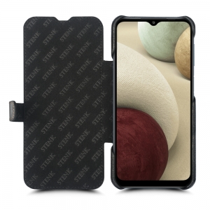 Чехол книжка Stenk Premium для Samsung Galaxy A12 Чёрный