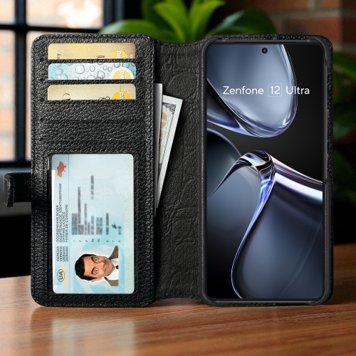 чохол-гаманець на ASUS Zenfone 12 Ultra Чорний Stenk Premium Wallet фото 2