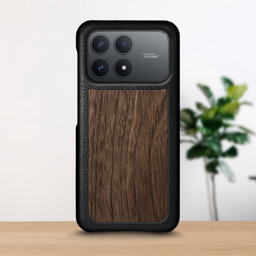 бампер на Xiaomi Poco F8 Pro Чорний Stenk Cover WoodBacker фото 1