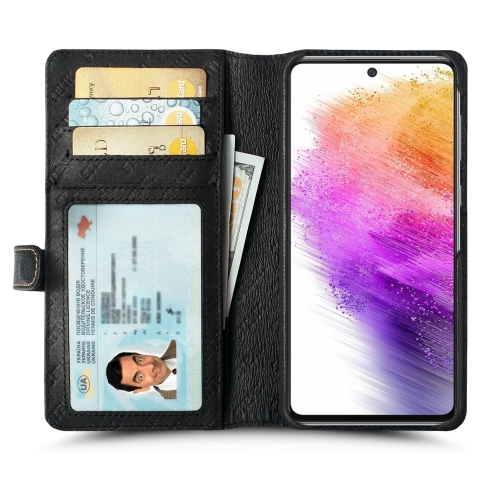 чехол-кошелек на Samsung Galaxy A73 5G Черный Stenk Premium Wallet фото 2