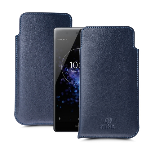 чехлы-футляры на Sony Xperia XZ2 Premium Синий Stenk Elegance фото 1