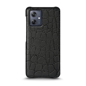 Шкіряна накладка Stenk Reptile Cover для Motorola Moto G54 Чорний