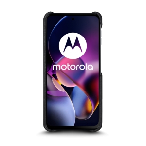 Кожаная накладка Stenk Reptile Cover для Motorola Moto G54 Чёрный