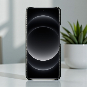 Шкіряна накладка Stenk Reptile Cover для Xiaomi 14 Ultra Чорна