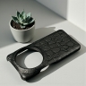 Шкіряна накладка Stenk Reptile Cover для Xiaomi 14 Ultra Чорна