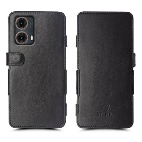 чехол-книжка на Motorola Moto G85 Черный  Prime фото 1