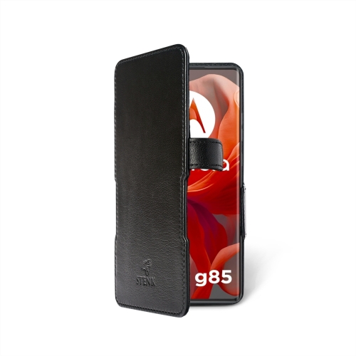 чехол-книжка на Motorola Moto G85 Черный  Prime фото 2