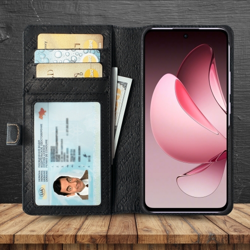 чохол-гаманець на OPPO Reno13 FS 5G Чорний Stenk Premium Wallet фото 2