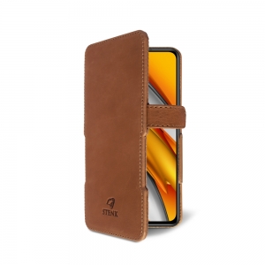 Чохол книжка Stenk Prime для Xiaomi Poco F3 Camel