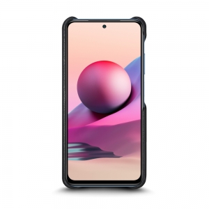 Шкіряна накладка Stenk Reptile Cover для Xiaomi Redmi Note 10S Чорна