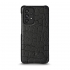 Кожаная накладка Stenk Reptile Cover для Samsung Galaxy A53 5G Чёрная