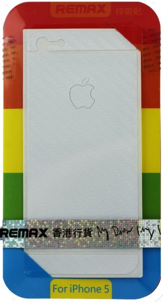 Защитная пленка Remax Pure Sticker White для Apple iPhone 5 /5S /5C (front + back)