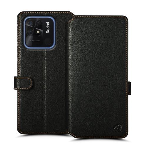 чехол-кошелек на Xiaomi Redmi 10C Черный Stenk Premium Wallet фото 1