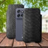 Футляр Stenk Sportage Python для Motorola Edge 50 Neo Чорний