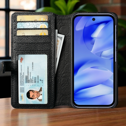 чохол-гаманець на Google Pixel 9a Чорний Stenk Premium Wallet фото 2