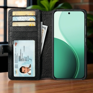 Чохол-портмоне Stenk Premium Wallet для OPPO Reno 14 FS 5G Чорний