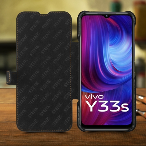 чехол-книжка на Vivo Y33s Черный Stenk Premium фото 2