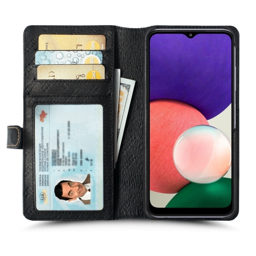 чохол-гаманець на Samsung Galaxy A22 5G Чорний Stenk Premium Wallet фото 2