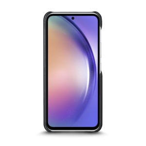 Кожаная накладка Stenk Reptile Cover для Samsung Galaxy A54 Чёрная