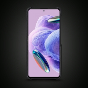 Кожаная накладка Stenk WoodBacker для Xiaomi Redmi Note 12 Pro Plus 5G Чёрная