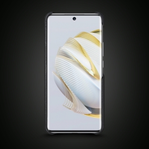 Кожаная накладка Stenk WoodBacker для HuaWei Nova 10 Чёрная